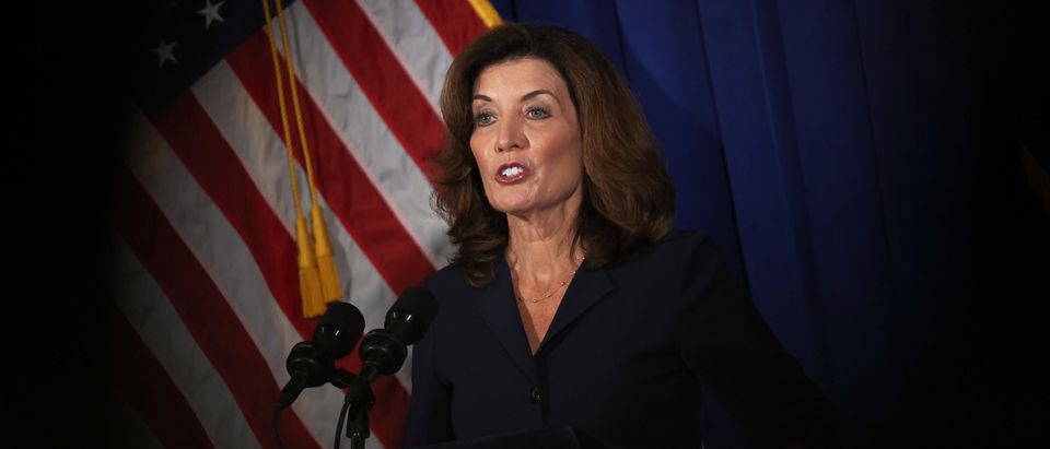 Incoming NY Governor Kathy Hochul Gives First Press Conference After Cuomo's Resignation