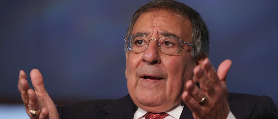 Former Secretary of Defense and director of the Central Intelligence Agency Leon Panetta discuss his new book, 'Worthy Fights,' during an event in the Jack Morton Auditorium at George Washington University October 14, 2014 in Washington, DC. (Photo by Chip Somodevilla/Getty Images)