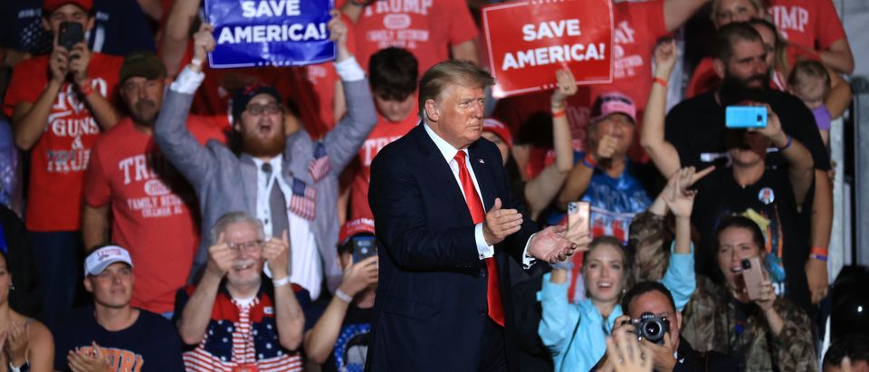 Former President Donald Trump Holds A Rally In Alabama