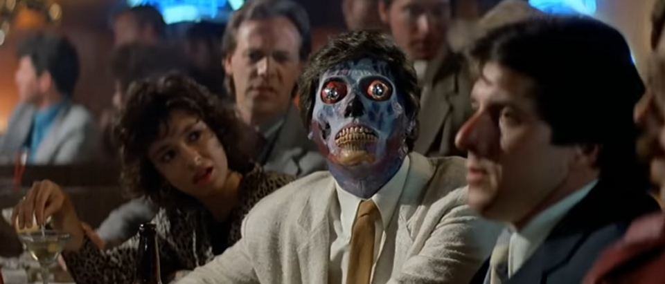 "They Live." Screenshot/YouTube/Movieclips