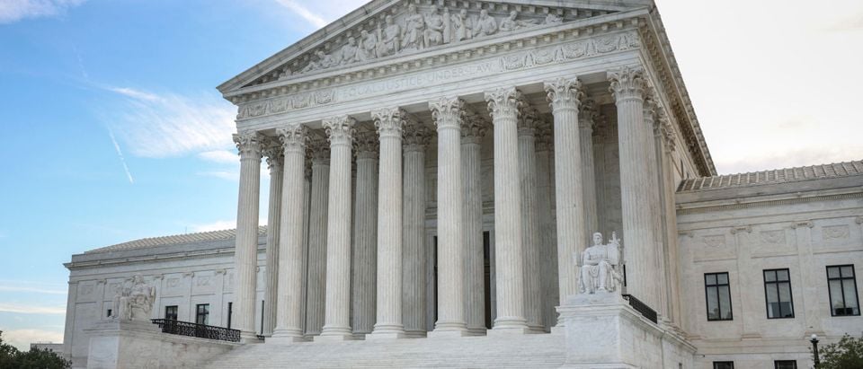 WASHINGTON, DC - OCTOBER 05: The U.S. Supreme Court is seen on October 05, 2021 in Washington, DC. The Court is holding in-person arguments for the first time since the start of the COVID-19 pandemic. (Photo by Kevin Dietsch/Getty Images)