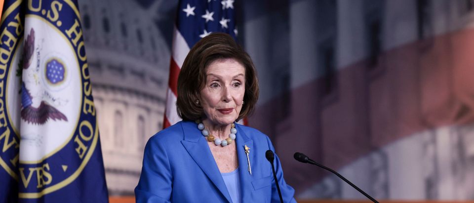 Speaker Pelosi Speaks To The Press During Weekly News Conference