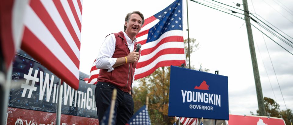 Glenn Youngkin Campaigns Ahead Of Next Week's Gubernatorial Election