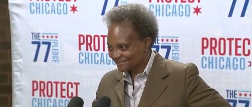 Chicago Mayor Lori Lightfoot At Monday Press Conference