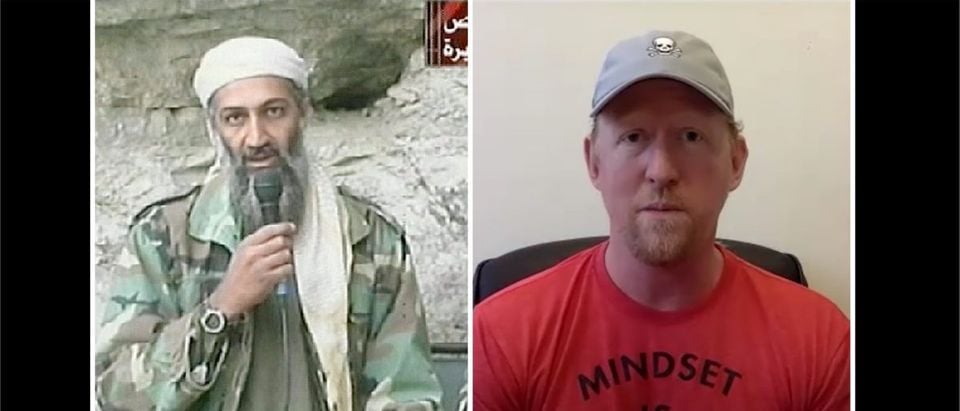 Osama Bin Laden, Rob O'Neill (Photo credit: AFP via Getty Images and Daily Caller compilation)