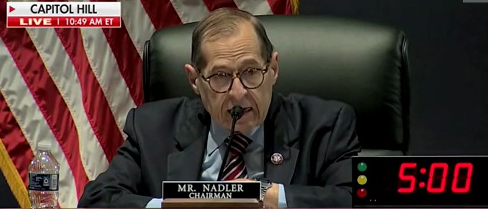 Jerry Nadler chairs a hearing of the House Judiciary Committee. Screenshot/Fox News