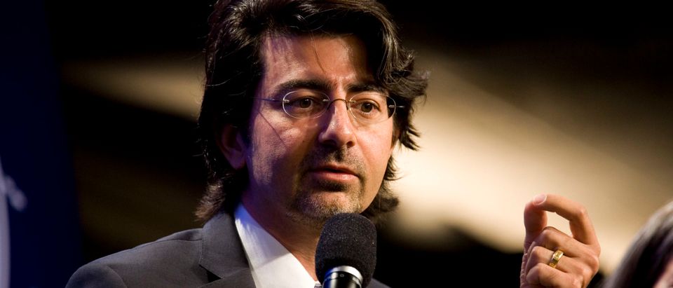 eBay founder Pierre Omidyar speaks during the panel session Democracy and Voice: Technology For Citizen Empowerment and Human Rights during the annual Clinton Global Initiative (CGI) on September 23, 2010 in New York City. (Photo by Brian Harkin/Getty Images)