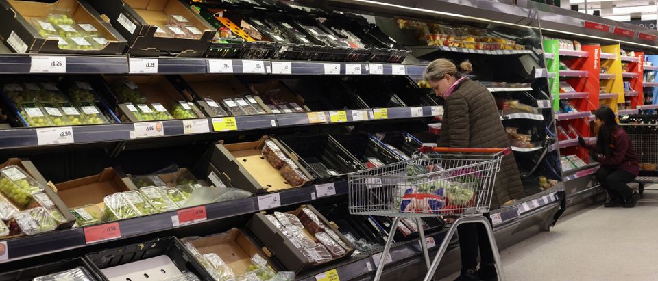Empty Shelves Amid Supply Chain Disruptions Across UK