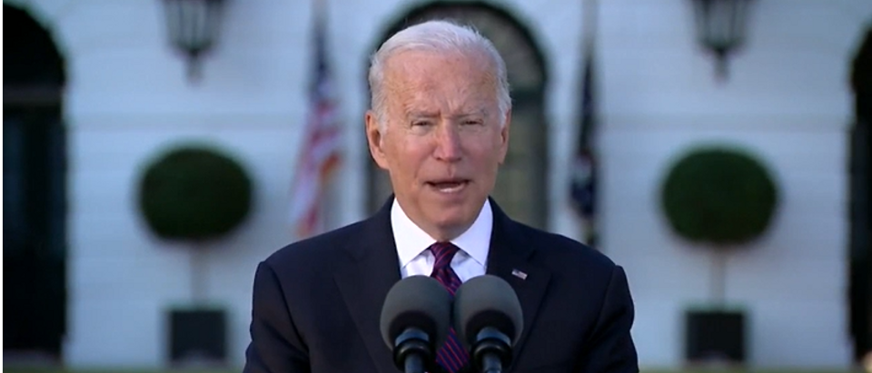 Pres. Joe Biden gave remarks before signing the bipartisan infrastructure bill into law on Monday. (Screenshot YouTube, President Joe Biden Signs Bipartisan Infrastructure Bill)