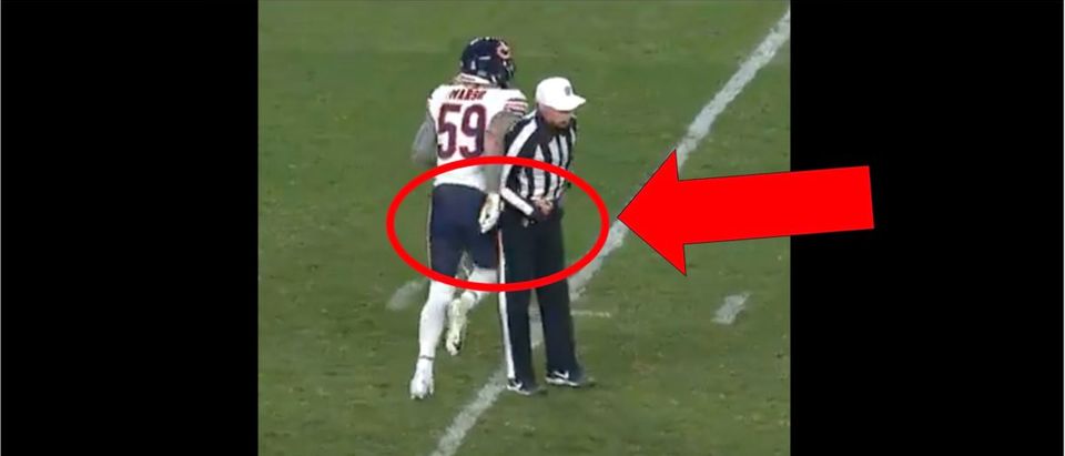 Did referee Tony Corrente hip check Bears' Cassius Marsh