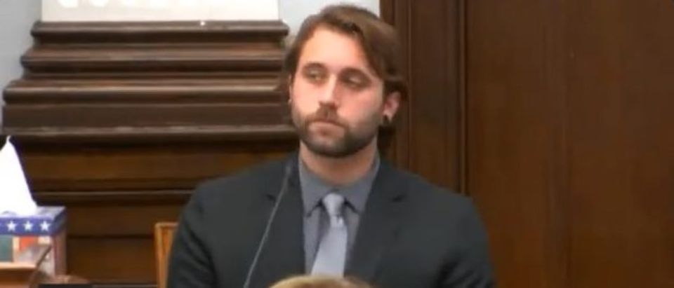 Gaige Grosskreutz testifies in the Kyle Rittenhouse trial [Twitter Screenshot Crab Crawler]