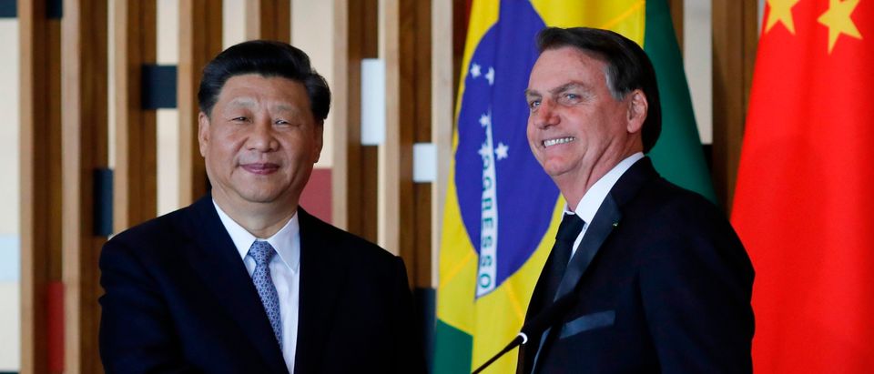 TOPSHOT-BRAZIL-BRICS-CHINA-BOLSONARO-XI