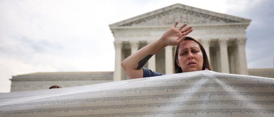 Pro-Choice And Anti-Abortion Protestors Rally At U.S. Supreme Court
