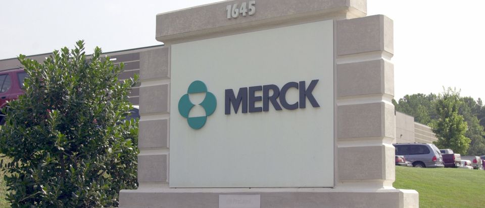 DULUTH, GA - JULY 9: A Merck &amp; Co. sign sits in front of a Georgia facility July 9, 2002 in Duluth, Georgia. Merck is expected to proceed with the twice-delayed IPO of Merck-Medco this week despite a record of more than $12.4 billion in revenue over the past three years from its pharmacy benefits unit. The money in question, co-payments paid by consumers to their retail pharmacy, was never collected. The pharmacy keeps the co-payment. (Photo by Erik S. Lesser/Getty Images)