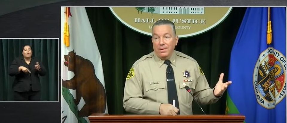 LA County Sheriff Alex Villanueva doubles down on his refusal to enforce the vaccine mandate [Youtube Screenshot Los Angeles County Sheriffs Departmennt]