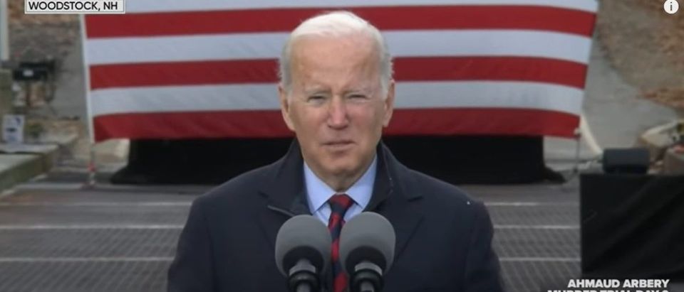 President Joe Biden speaks in New Hampshire [Youtube Screenshot CBSN]