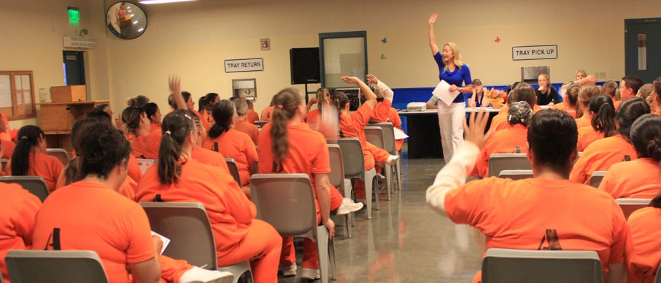 Womens prison classroom