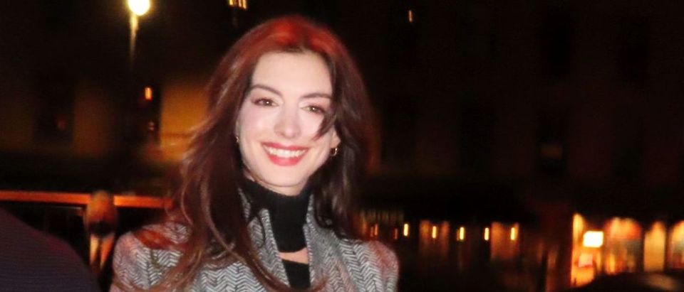 Anne Hathaway Stops By Soho House In New York City
