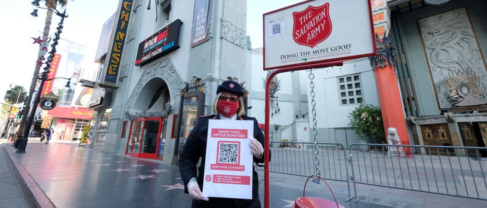 The Salvation Army And TCL Chinese Theatre Host Red Kettle Drive-Thru Donation Event