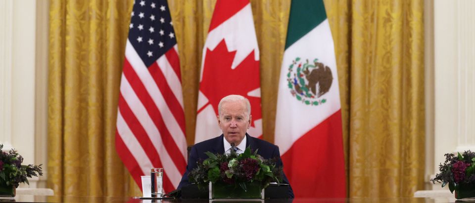 President Biden Meets With Leaders Of Mexico And Canada In The White House