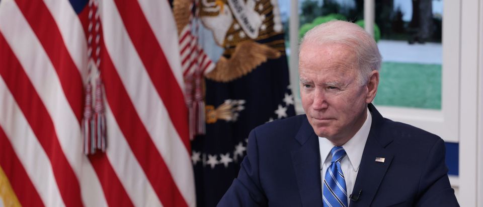 President Joe Biden signed the National Defense Authorization Act on Monday. (Photo by Anna Moneymaker/Getty Images)
