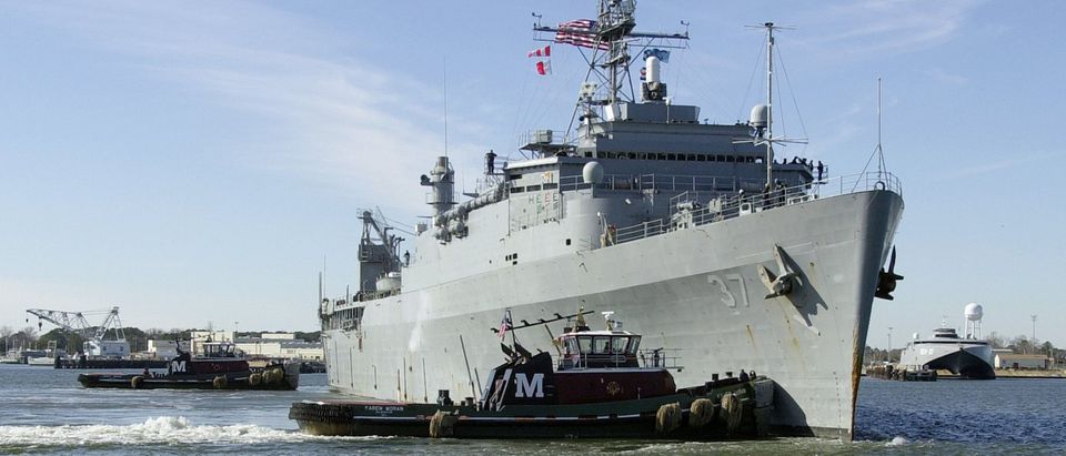 USS Portland Deploys From Port In Norfolk, Virginia