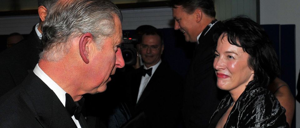 Britain's Prince Charles (L) talks to Al
