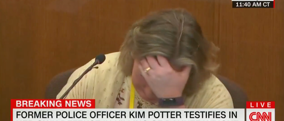 Former Brooklyn Center police officer Kim Potter testifies in her manslaughter trial [Screenshot CNN]