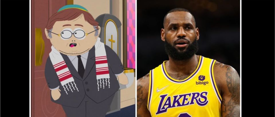 South Park, LeBron James (Credit: David Berding/Getty Images and Photo: MTV Entertainment Studios(C) 2021 Viacom International Inc. All Rights Reserved)