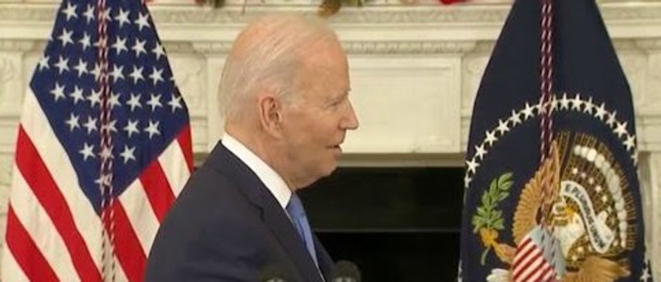 Pres. Joe Biden said he may reverse the travel ban issued to South Africa and other countries due to the Omicron variant. (Screenshot YouTube, President Joe Biden Delivers Remarks On The Omicron Variant 12/21/21)