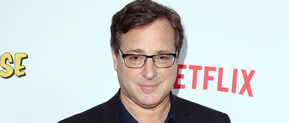 LOS ANGELES, CA - FEBRUARY 16: Actor Bob Saget attends the premiere of Netflix's "Fuller House" at Pacific Theatres at The Grove on February 16, 2016 in Los Angeles, California. (Photo by Frederick M. Brown/Getty Images)