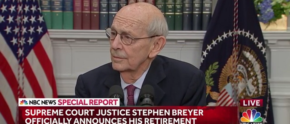 Justice Stephen Breyer. (screenshot/NBC News)