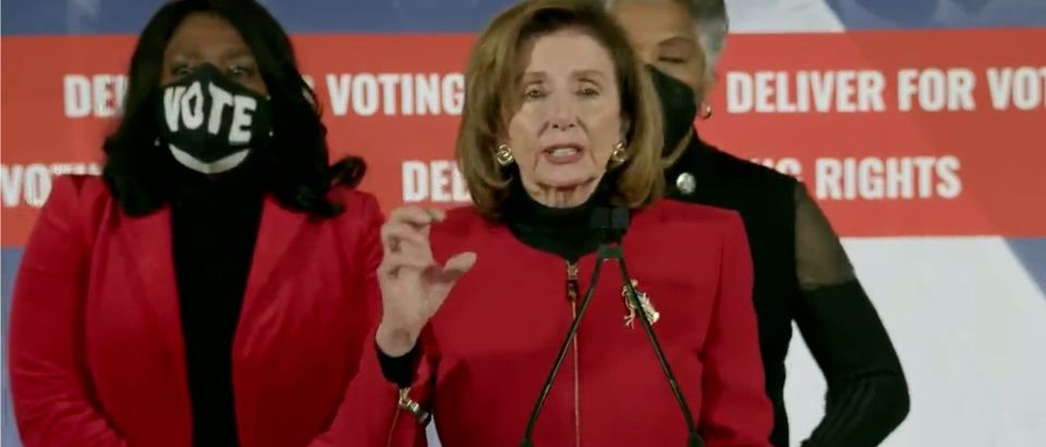 Nancy Pelosi MLK Voting Rights Abraham Lincoln Tears in their eyes