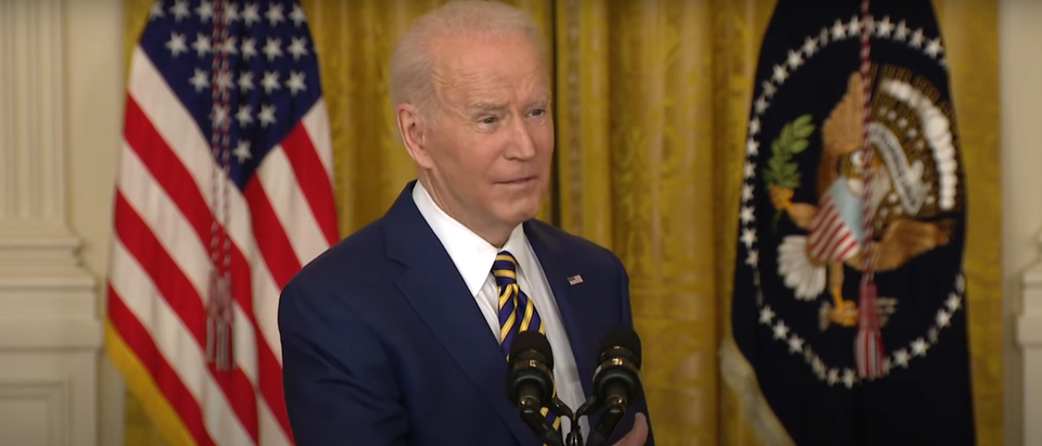 President Joe Biden. (Screenshot/YouTube)