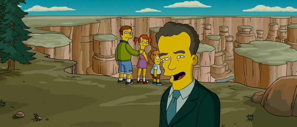 Tom Hanks makes a cameo in 'The Simpsons' movie [Youtube Screenshot Dave Dimagmaliw]