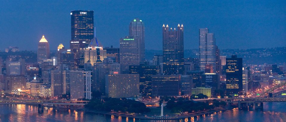 The skyline of downtown Pittsburgh, Penn