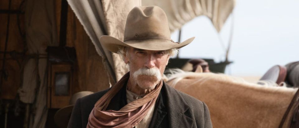 Pictured: Sam Elliott as Shea of the Paramount+ original series 1883. Photo Cr: Emerson Miller/Paramount+ © 2022 MTV Entertainment Studios. All Rights Reserved.