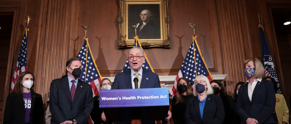 Schumer And Senate Democrats Hold News Conference On Abortion Rights Legislation