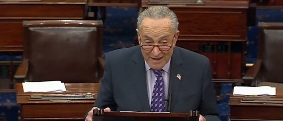 NY-D Sen. Chuck Schumer speaks about Supreme Court justices [Twitter Screenshot The Hill]