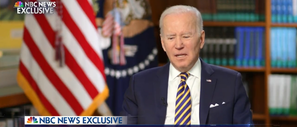 President Joe Biden. [Screenshot/NBC News]