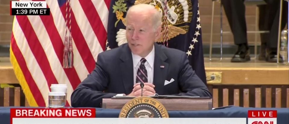 President Joe Biden says the answer is not to defund the police [CNN Screenshot]