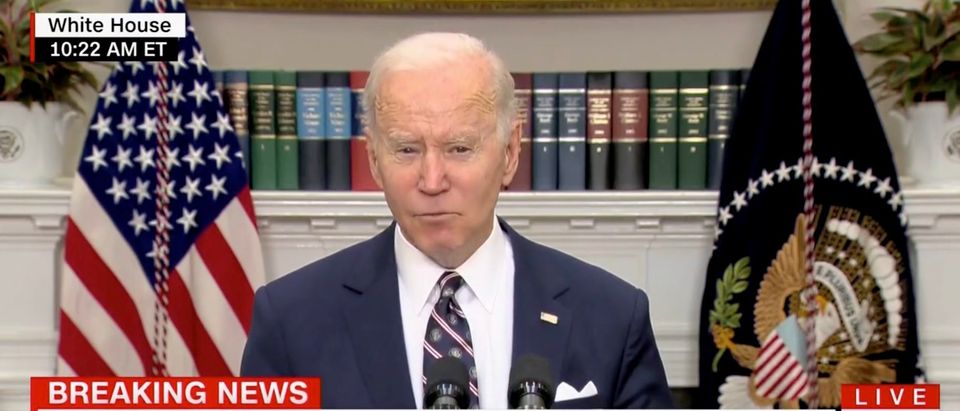 Pres. Joe Biden spoke after the death of the leader of ISIS during a raid conducted by U.S. military forces. (Screenshot CNN)