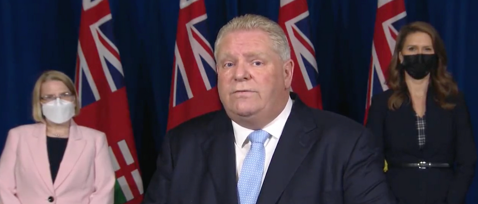 Ontario Premier Doug Ford declares a state of emergency [Twitter Screenshot True North]