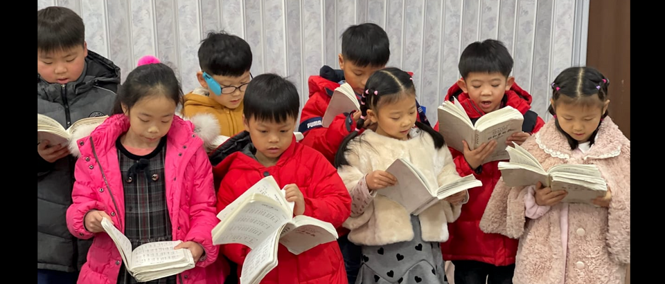 Children’s worship group of the Mayflower Church. [Photo courtesy of Pastor Yongguang Pan]