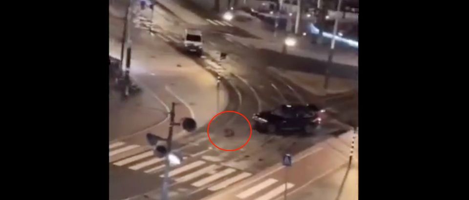Dutch Police Hit Suspect With Car