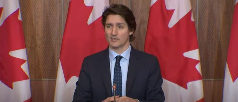 Canadian Prime Minister Justin Trudeau announces an end of the use of the Emergencies Act. (Screenshot/YouTube/Global News)