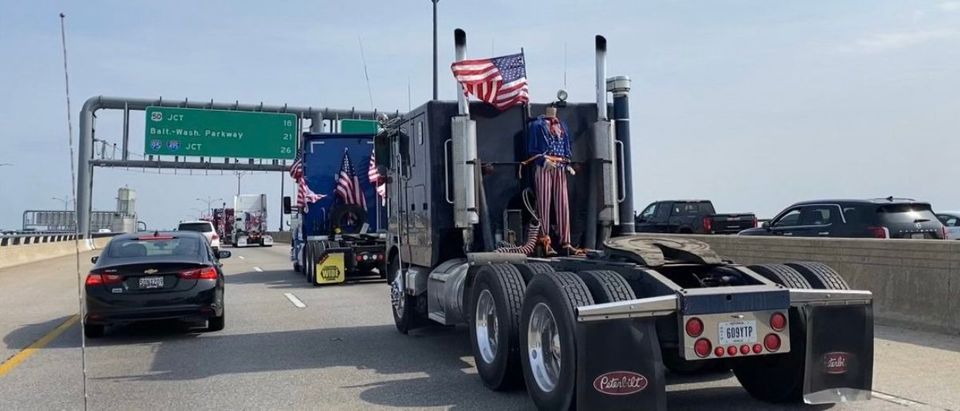 Peoples Convoy Drives Through DC Beltway
