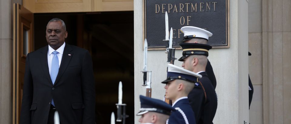 Defense Secretary Lloyd Austin Hosts Honor Cordon Welcoming Bahrain's Crown Prince At Pentagon