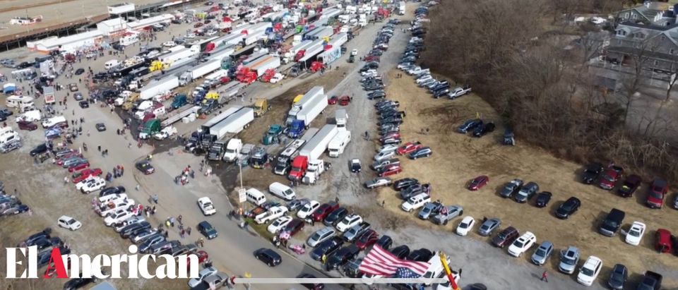 Massive Convoy Gathers In Hagerstown, Maryland