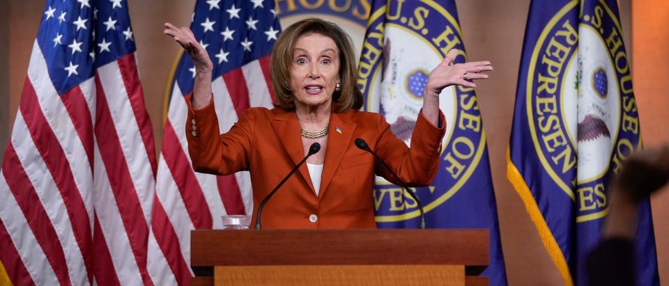 Speaker Pelosi Speaks To The Press During Weekly News Conference